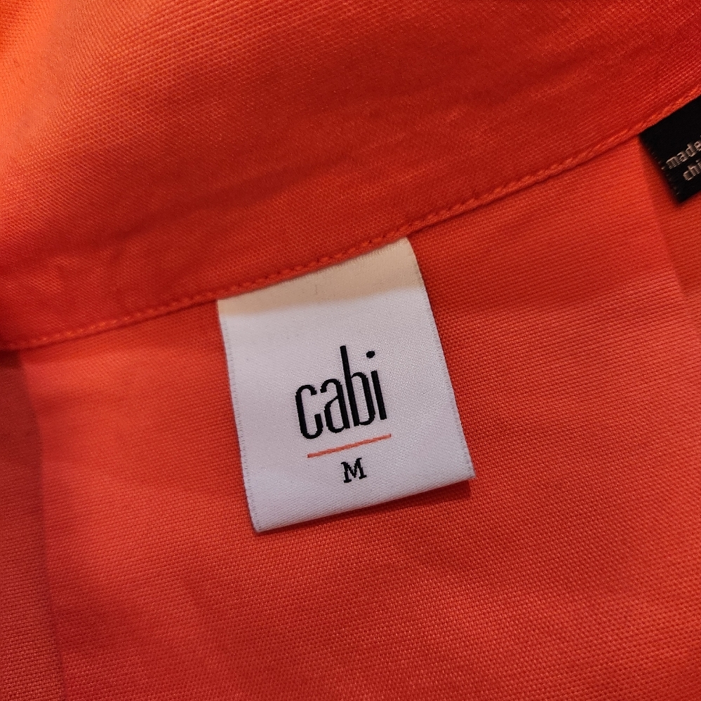 CAbi Orange Resort Jacket Style #5098 Size M - Picture 3 of 6